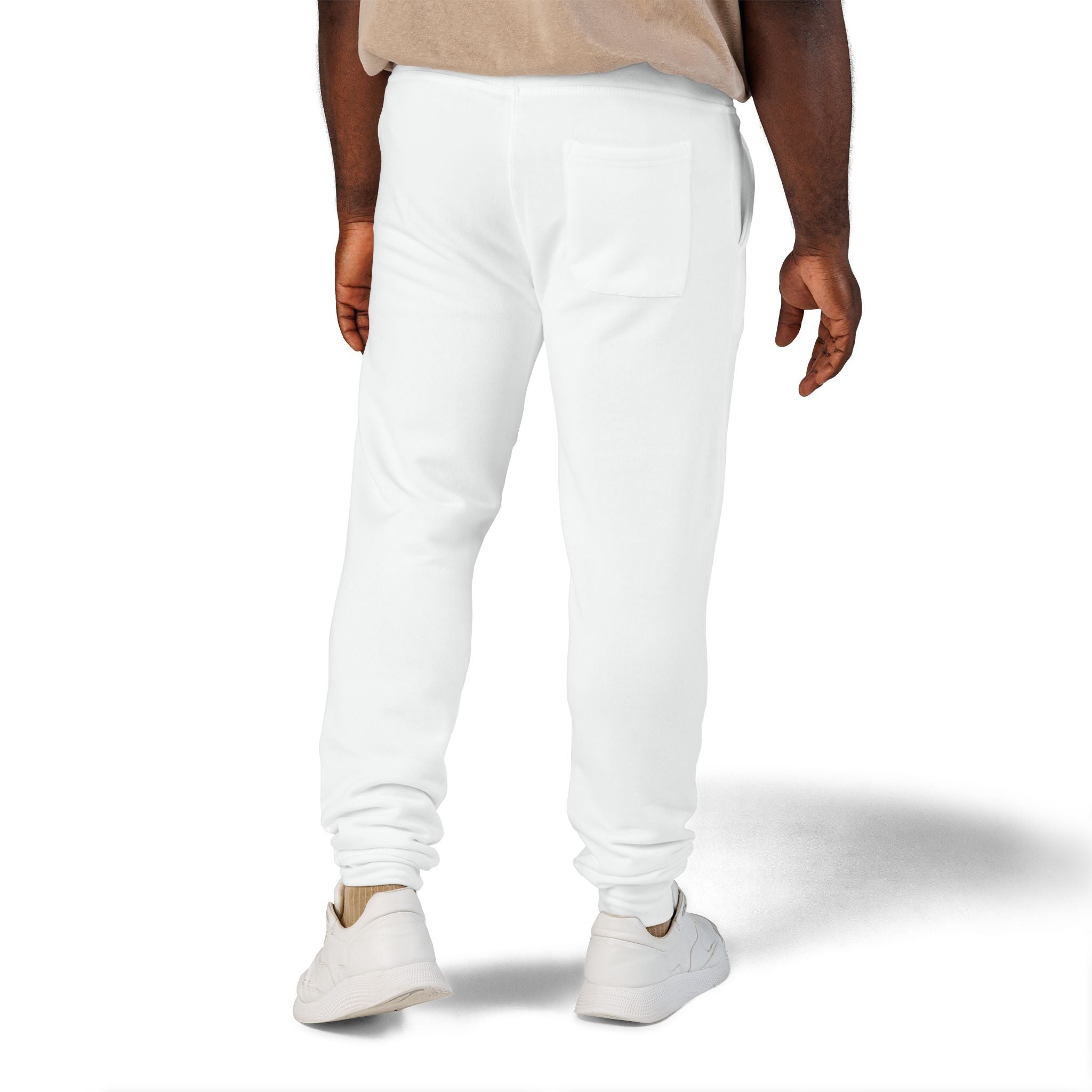 Embroidered Fleece Sweatpants — Minimal Logo Cozy Joggers