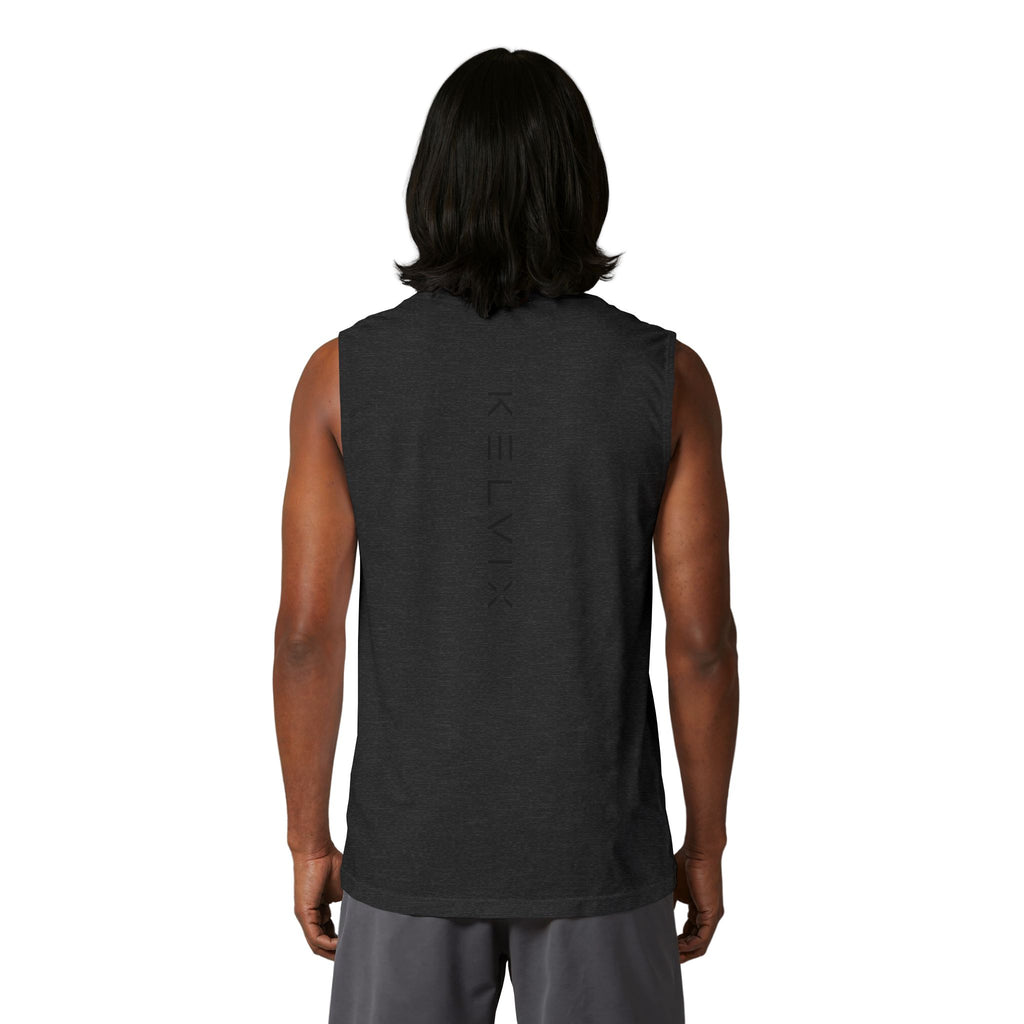 Muscle Tank Top — Clean White Athletic Sleeveless Tee