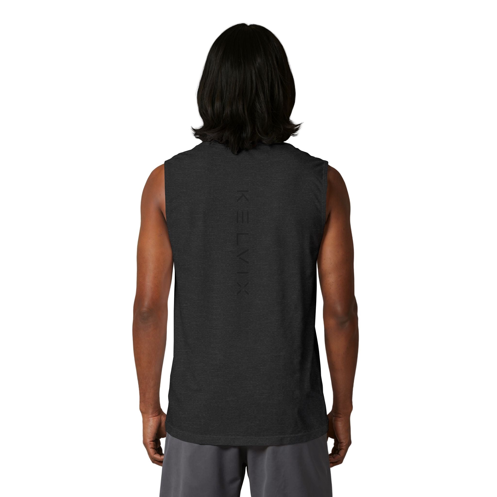Muscle Tank Top — Clean White Athletic Sleeveless Tee