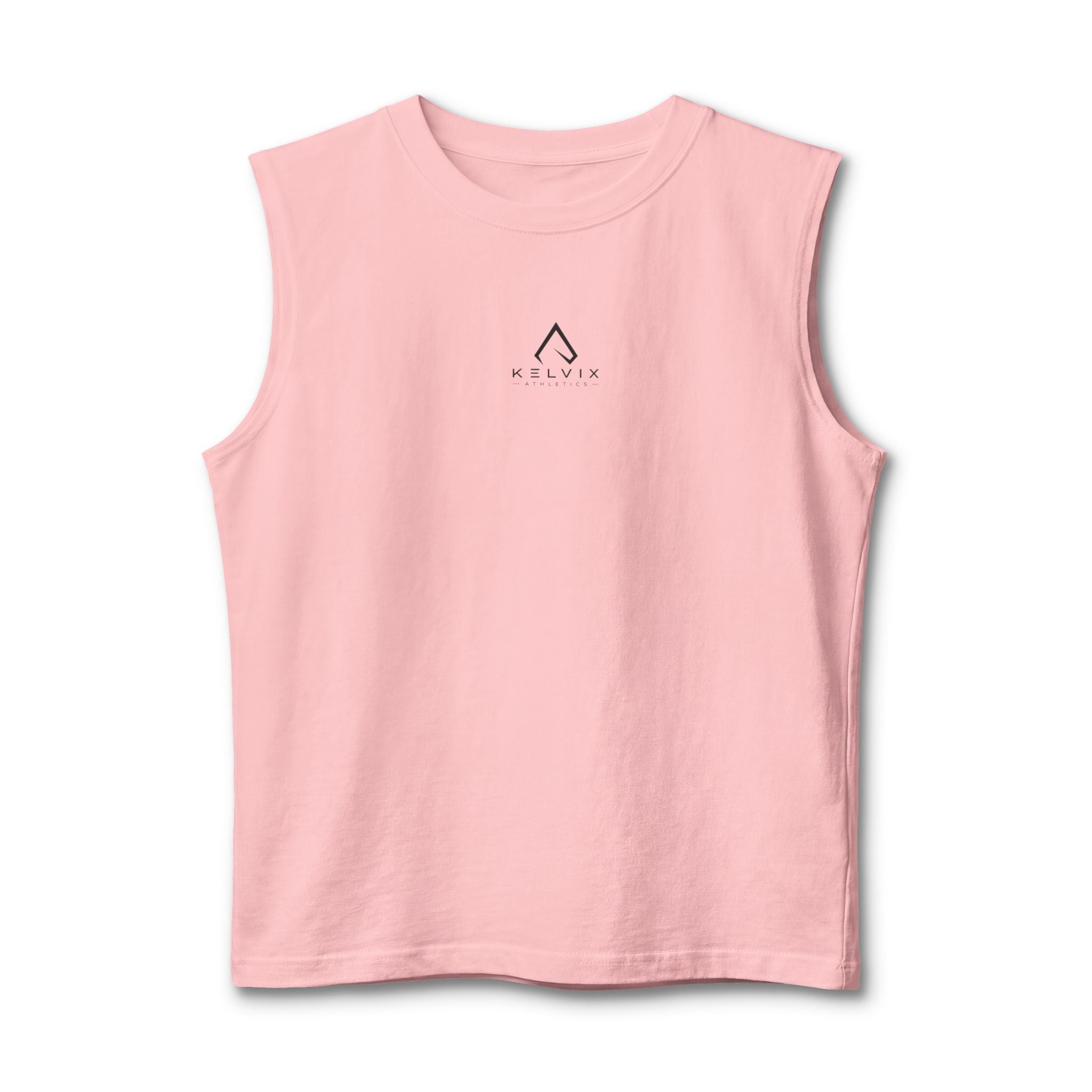 Muscle Tank Top — Clean White Athletic Sleeveless Tee