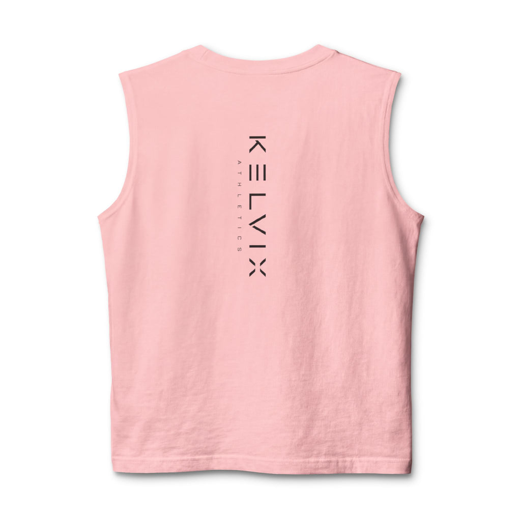 Muscle Tank Top — Clean White Athletic Sleeveless Tee