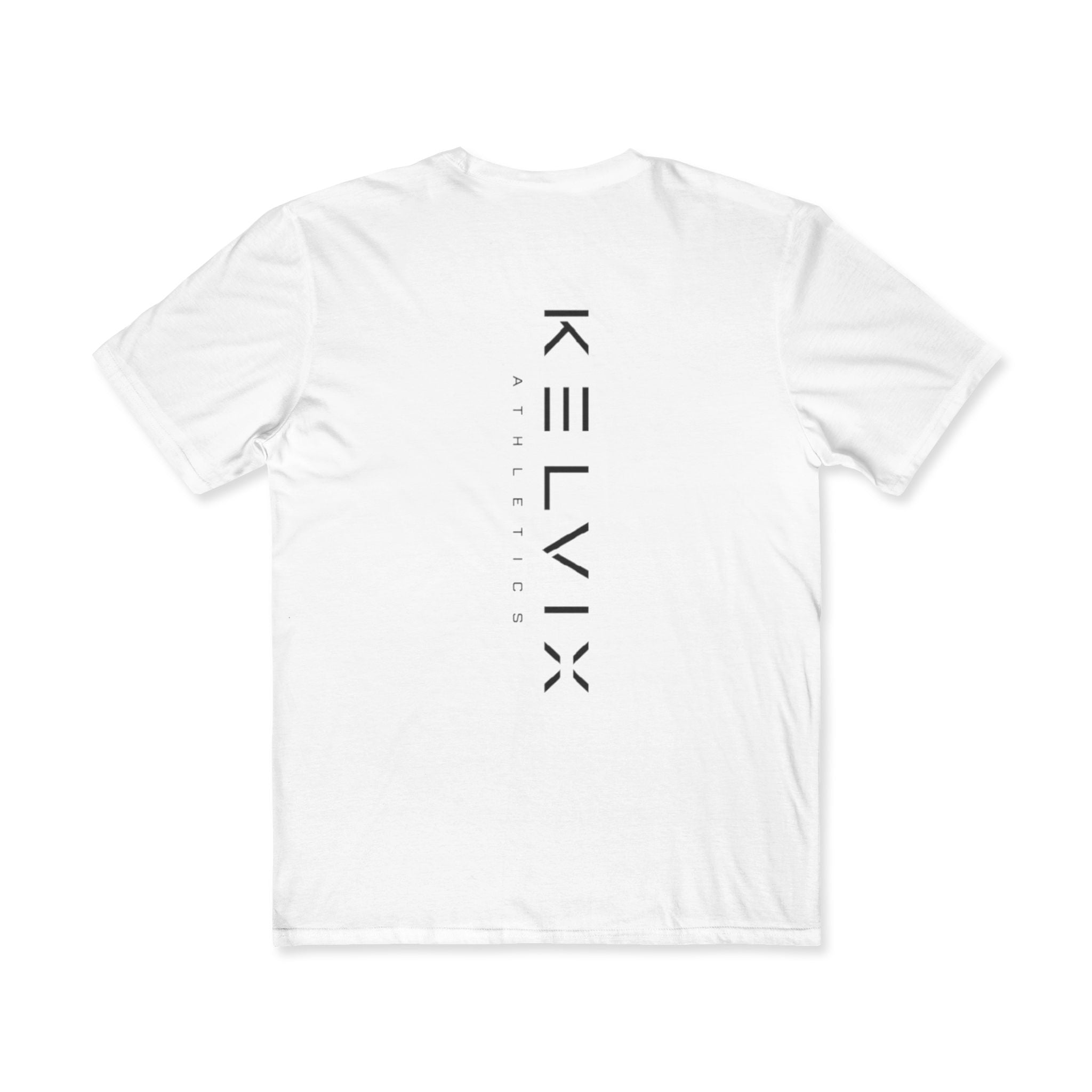 KELVIX Minimalist Logo Tee — Men's White Graphic T-Shirt