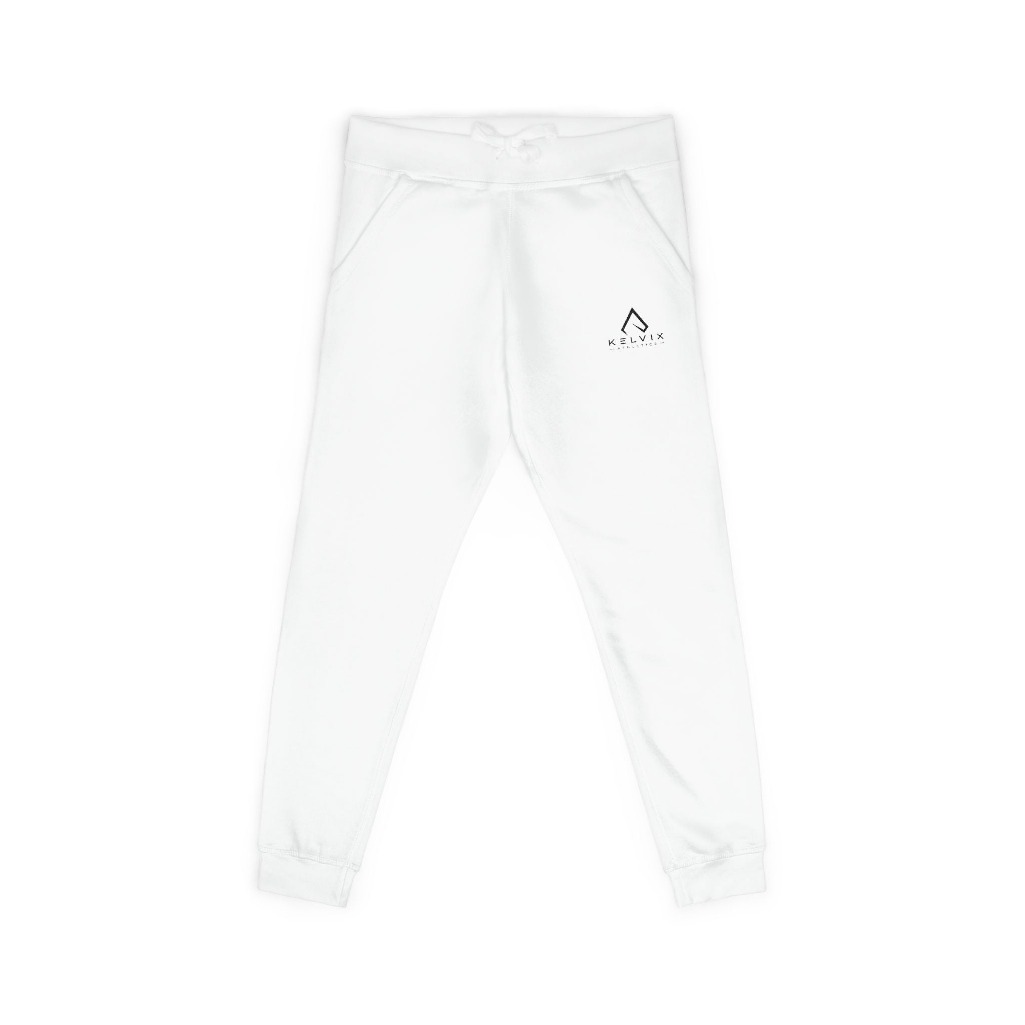 Embroidered Fleece Sweatpants — Minimal Logo Cozy Joggers
