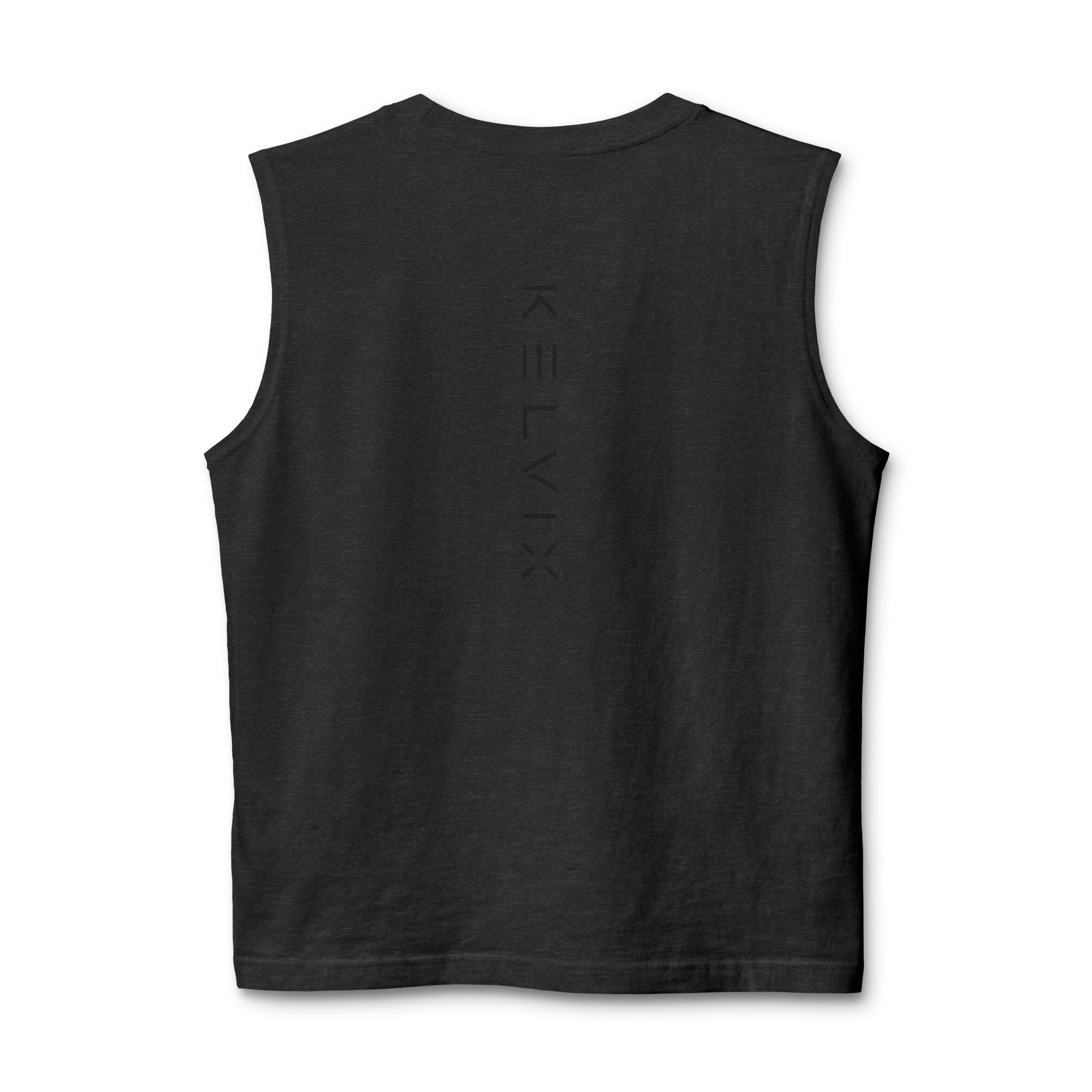 Muscle Tank Top — Clean White Athletic Sleeveless Tee