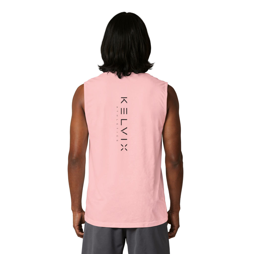 Muscle Tank Top — Clean White Athletic Sleeveless Tee