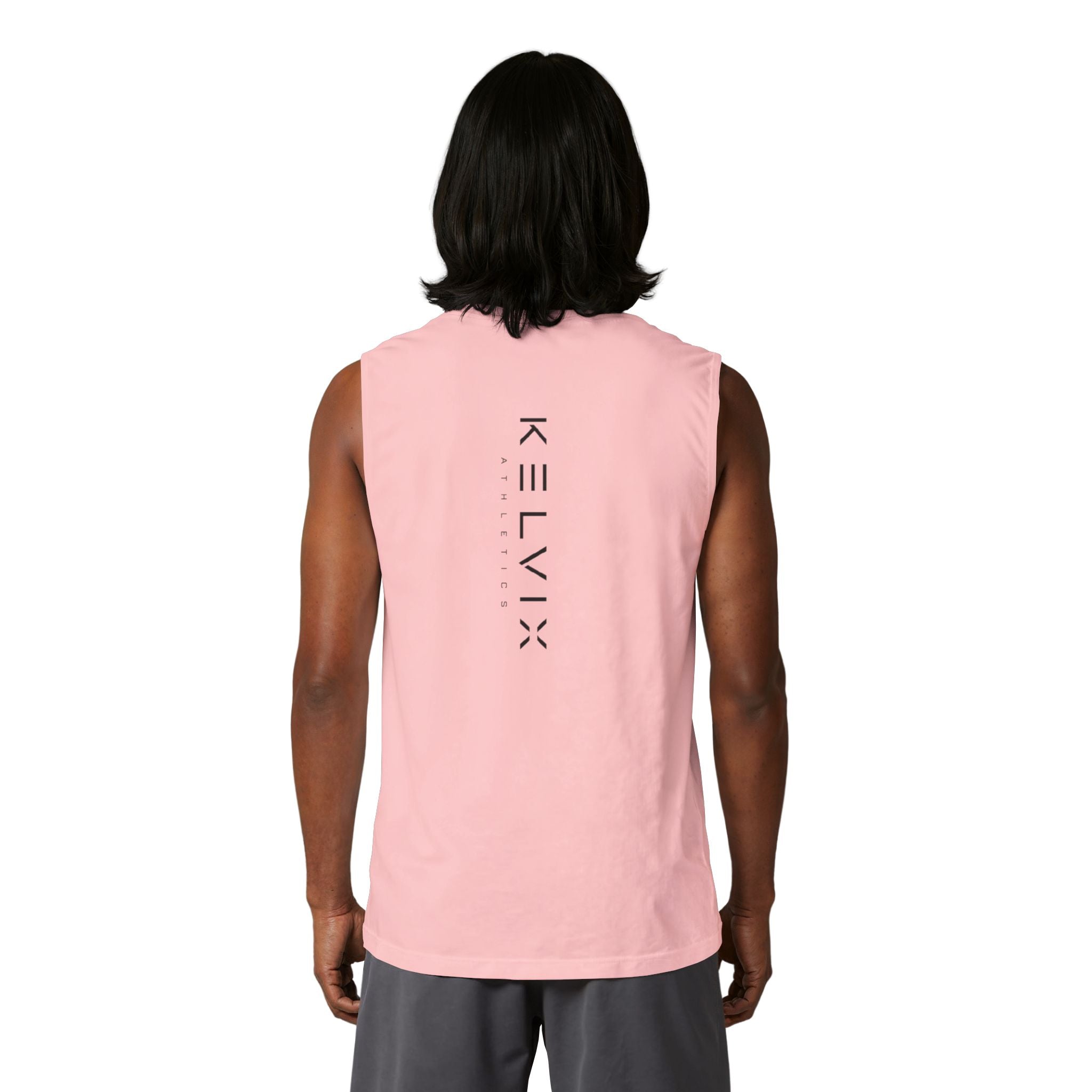 Muscle Tank Top — Clean White Athletic Sleeveless Tee