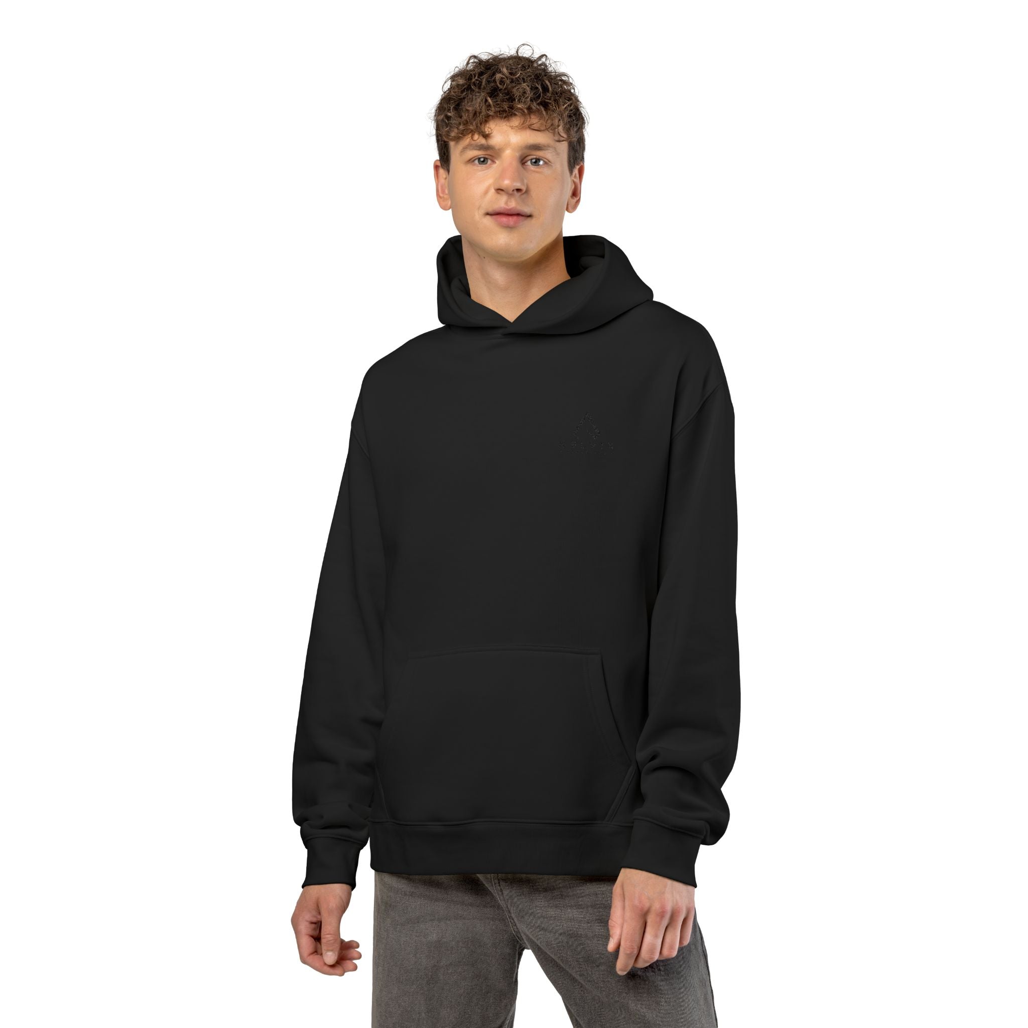 Relaxed Hoodie - Minimal Mountain Logo Cozy Pullover