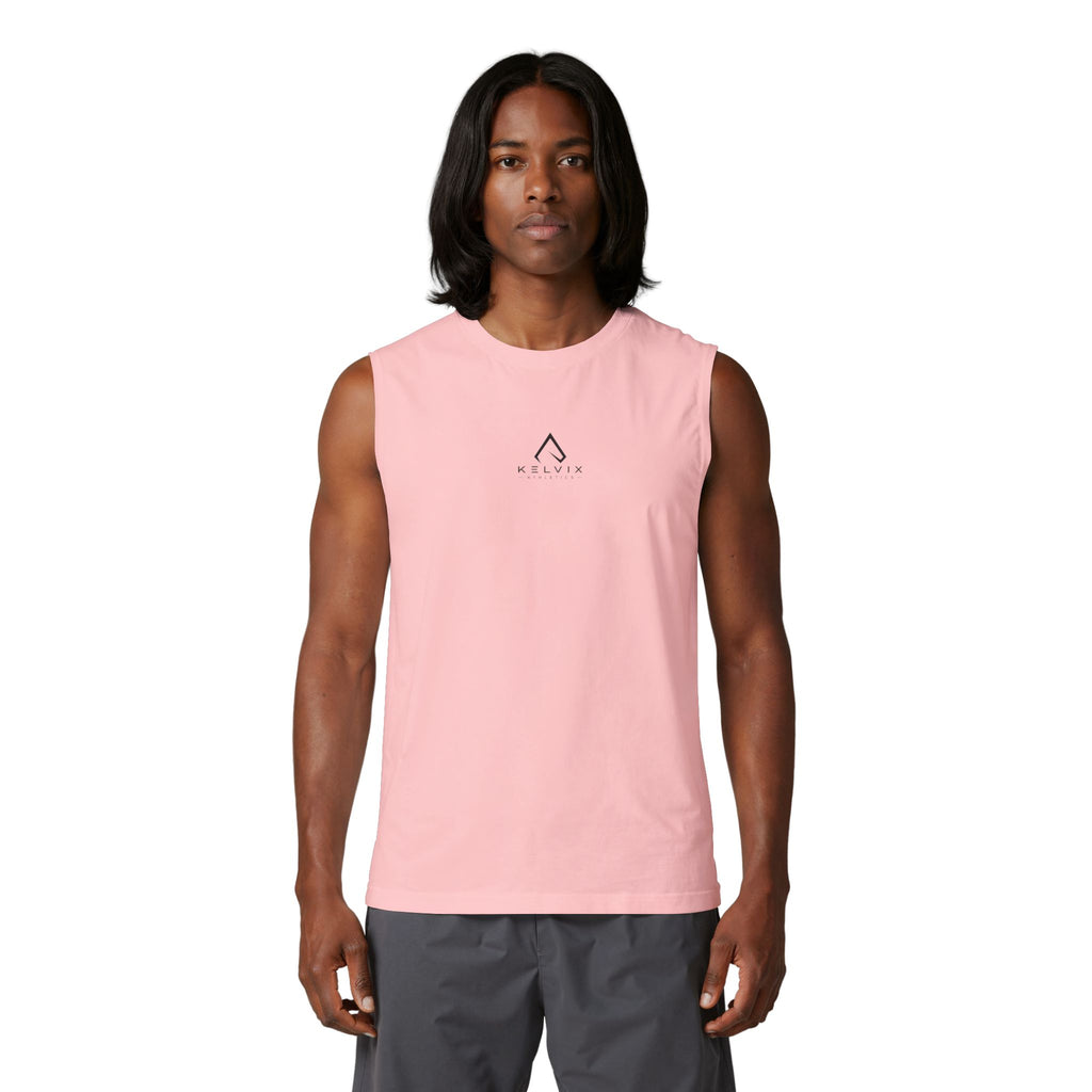 Muscle Tank Top — Clean White Athletic Sleeveless Tee