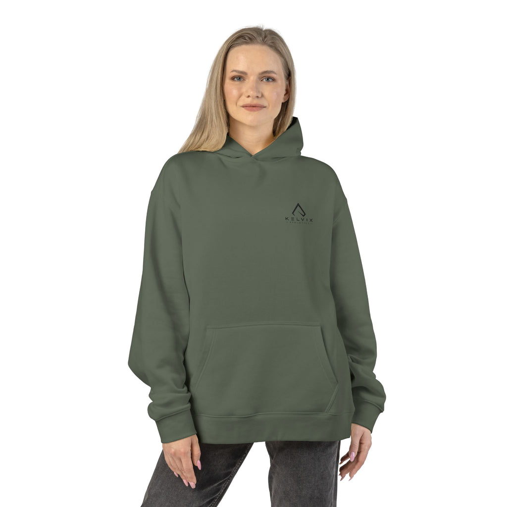 Relaxed Hoodie - Minimal Mountain Logo Cozy Pullover
